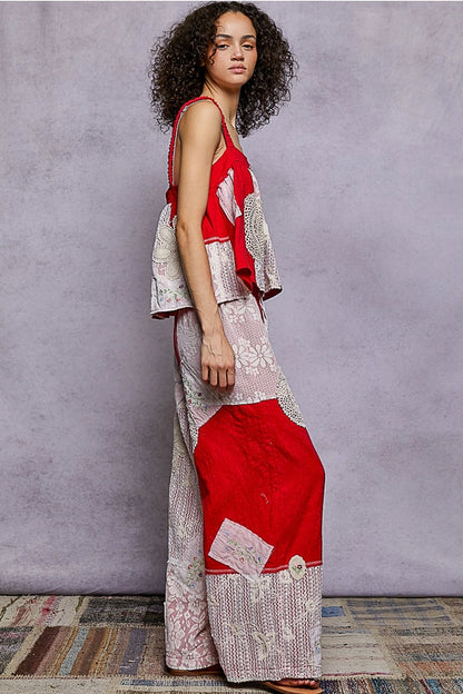 Ruby Lace Patchwork Set
