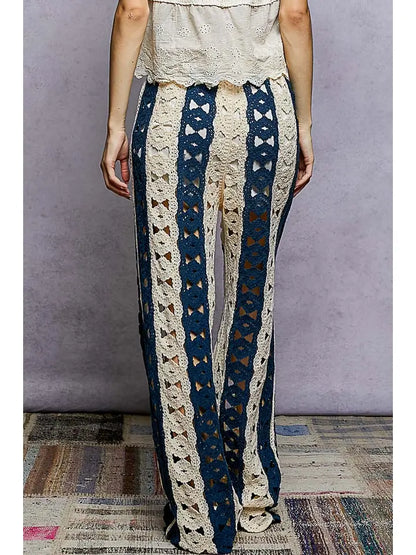 Stripe Crochet Pants
