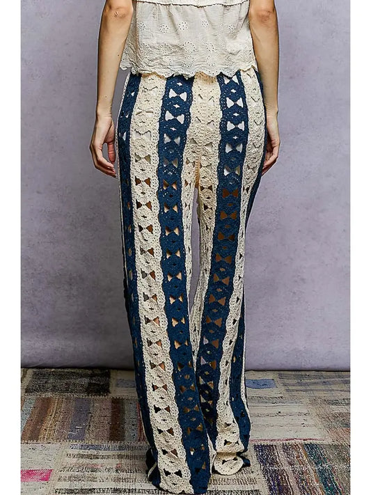 Stripe Crochet Pants